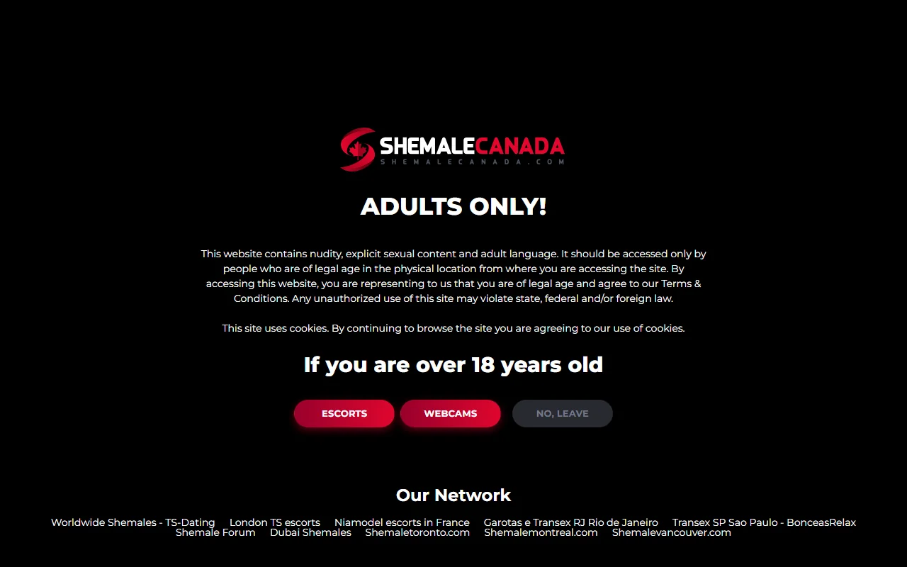 Screenshot: Shemalecanada Screenshot of Shemalecanada